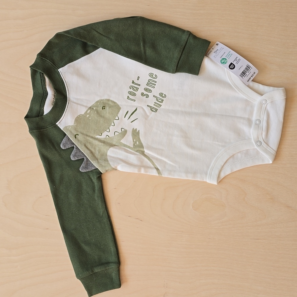 Carter's 12mo Dinosaur Onesie
